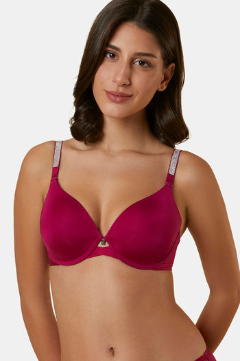 Buy Triumph Padded Wired Full Coverage T-Shirt Bra - Raspberry Juice